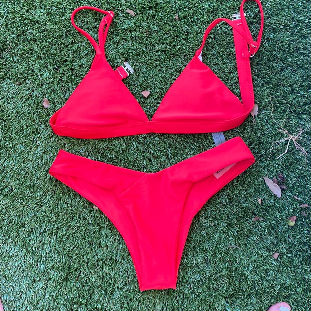 SHEIN Red Bathing Suit